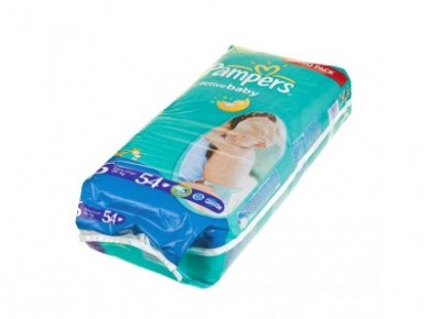 Подгузники PAMPERS Active baby extra large 6 (15+ кг), 54шт