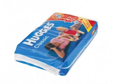 Подгузники HUGGIES Classic 4 (7-18кг), 68шт