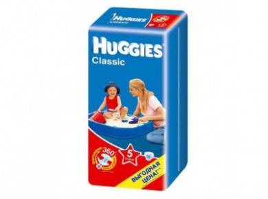 Подгузники HUGGIES Classic Junior 5 (11-25кг), 56шт