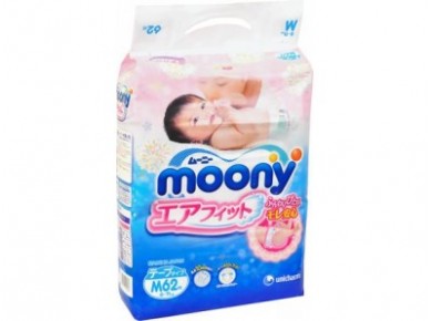 Подгузники MOONY M 3 (6-11кг), 62шт