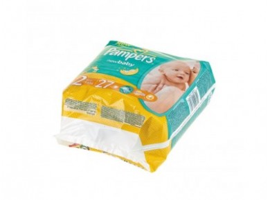 Подгузники PAMPERS New baby mini 2 (3-6кг), 27 шт