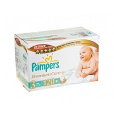 Подгузники PAMPERS Premium care midi 3 (4-9кг), 120шт