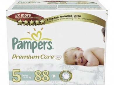 Подгузники PAMPERS Premium care junior 5 (11-25 кг), 88шт