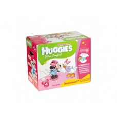 Подгузники HUGGIES Ultra Comfort для девочек 4 (8-14кг), 126шт