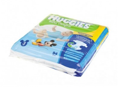Подгузники HUGGIES Ultra comfort для мальчиков 3 (5-9кг), 94шт