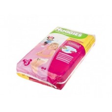 Подгузники HUGGIES Ultra comfort для девочек 5 (12-22кг), 64шт