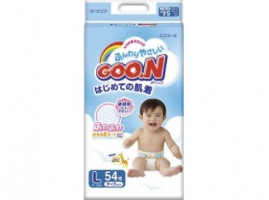 Подгузники GOON L 4 (9-14кг), 54шт