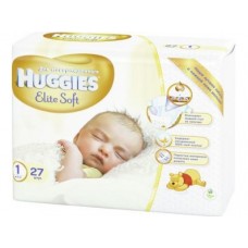 Подгузники HUGGIES Elite Soft 1 (до 5кг), 27шт