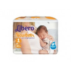 Подгузники LIBERO Newborn 1 (2-5 кг), 30 шт