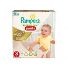 Подгузники-трусики PAMPERS Premium care midi 3 (6-11кг), 56шт