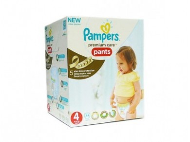 Подгузники-трусики PAMPERS Premium care maxi 4 (9-14 кг), 44 шт