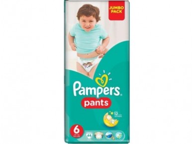 Трусики PAMPERS 6 (16+ кг), 44шт