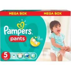 Подгузники-трусики PAMPERS 5 (12-18кг), 96шт