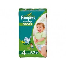 Трусики PAMPERS 4 (9-14кг), 52шт
