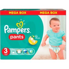 Подгузники-трусики PAMPERS 3 (6-11кг), 120шт
