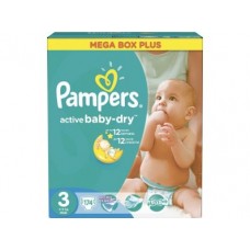 Подгузники PAMPERS Active baby midi 3 (4-9 кг), 174шт