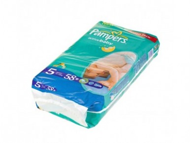 Подгузники PAMPERS Jumbo junior 5 (11-25кг), 58шт