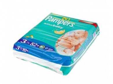 Подгузники PAMPERS Jumbo midi 3 (4-9кг), 82шт