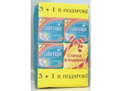 Прокладки ежедневные ALWAYS ultra norm plus, 40шт