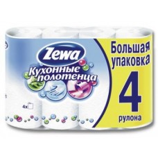Полотенца кухонные ZEWA 2-слойные, 4шт