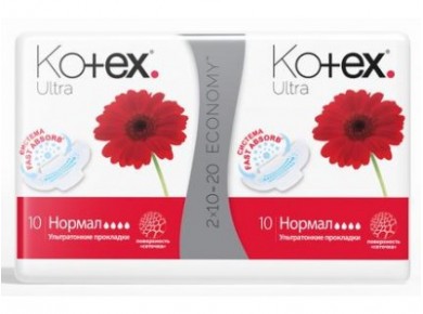 Прокладки KOTEX Ultra Normal Duo, 20шт