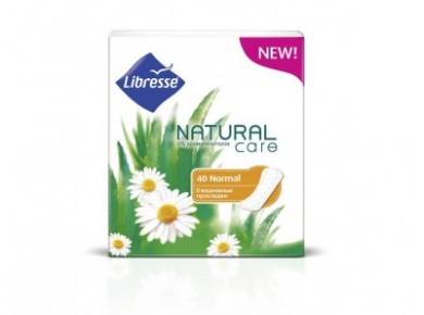 Прокладки ежедневные LIBRESSE Natural Care Normal, 40шт