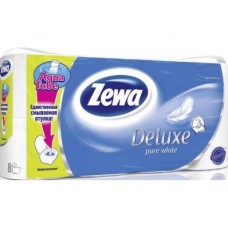 Туалетная бумага ZEWA DELUXE 3-слойная, 8рулонов