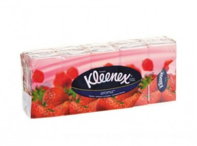 Носовые платки KLEENEX клубника, 10шт