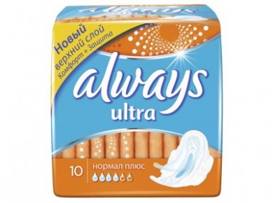Прокладки ALWAYS ultra normal plus, 10 шт