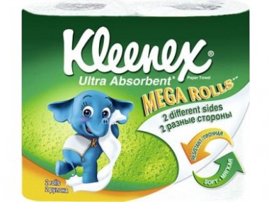 Полотенца бумажные KLEENEX Mega, 2рул