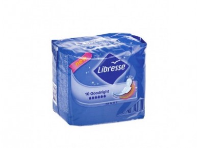 Прокладки LIBRESSE goodnight,10шт