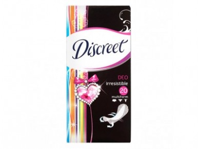 Прокладки ежедневные DISCREET Deo Irresistible Multiform Single, 20шт