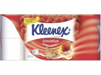 Туалетная бумага KLEENEX Сочная клубника 3сл, 8рул