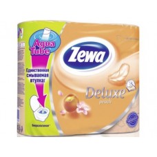 Туалетная бумага ZEWA 3 слоя персик, 4 шт