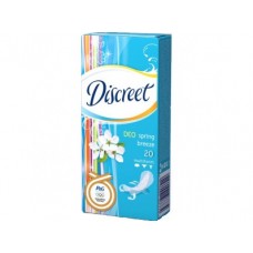 Прокладки ежедневные DISCREET весенний бриз, 20 шт