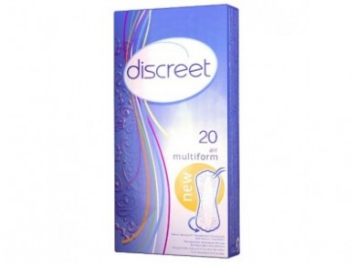 Прокладки ежедневные DISCREET дышащие, 20 шт
