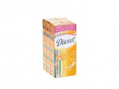 Прокладки ежедневные DISCREET multiform deo soft, 20шт