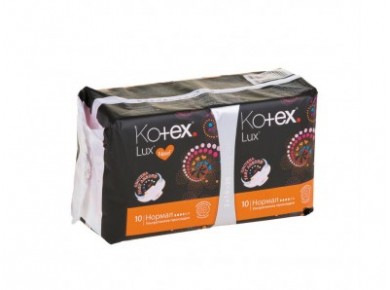 Прокладки KOTEX  norm цветные, 20шт