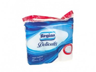 Туалетная бумага REGINA Delicatis, 9 рулонов
