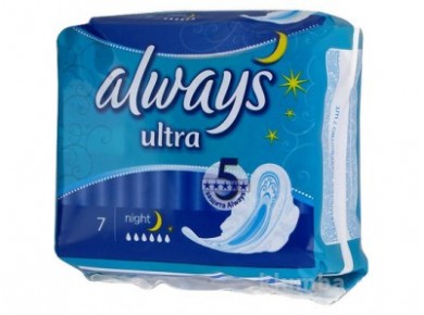 Прокладки ALWAYS ultra night, 7 шт