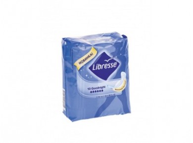 Прокладки LIBRESSE invisible goodnight, 10шт