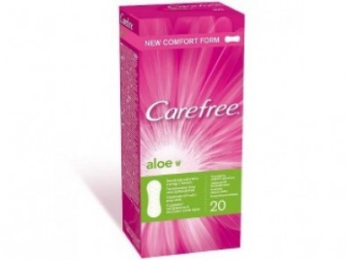 Прокладки ежедневные CAREFREE Aloe воздухопроницаемые, 20шт