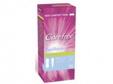 Прокладки ежедневные CAREFREE flexiform, 18шт
