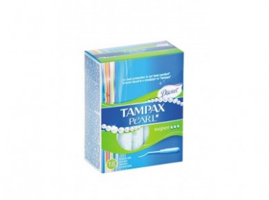 Тампоны TAMPAX discreet pearl super, 18шт
