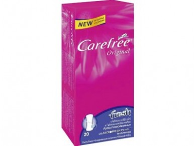 Прокладки ежедневные CAREFREE ароматизированные, 20шт