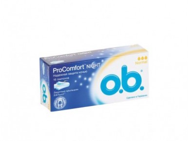 Тампоны O.B. procomfort night normal, 16шт