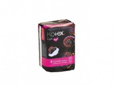Прокладки KOTEX lux супер, 8шт