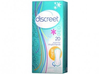 Прокладки ежедневные DISCREET водяная лилия, 20 шт
