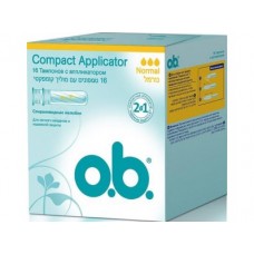 Тампоны с аппликатором OB compact Normal,16шт