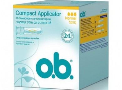 Тампоны с аппликатором OB compact Normal,16шт